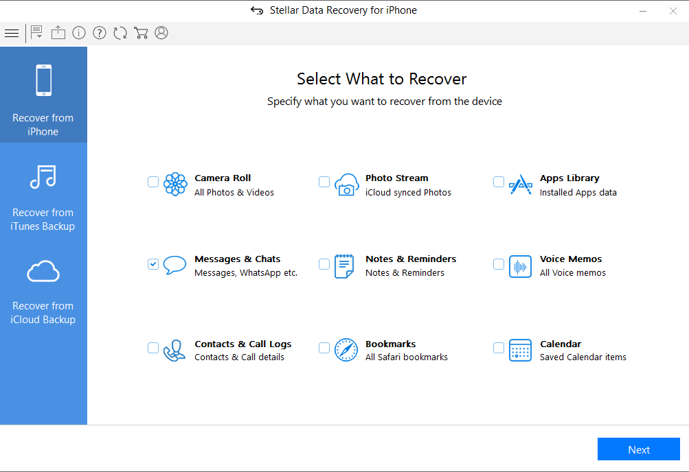 Recover from iPhone
