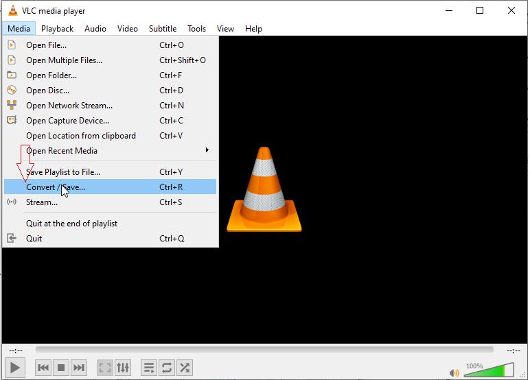 VLC媒体转换保存屏幕