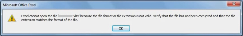 Excel无法打开文件扩展名无效错误