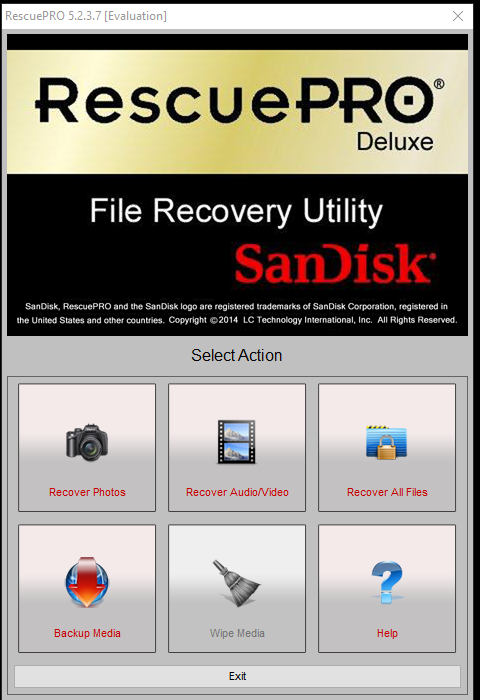 SanDisk RescuePro SD卡恢复