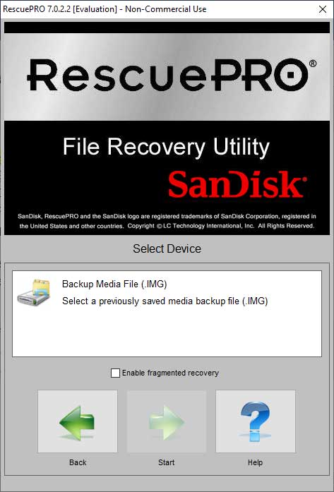 SanDisk RescuePRO恢复软件