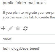 创建您的第一个公用文件夹邮箱