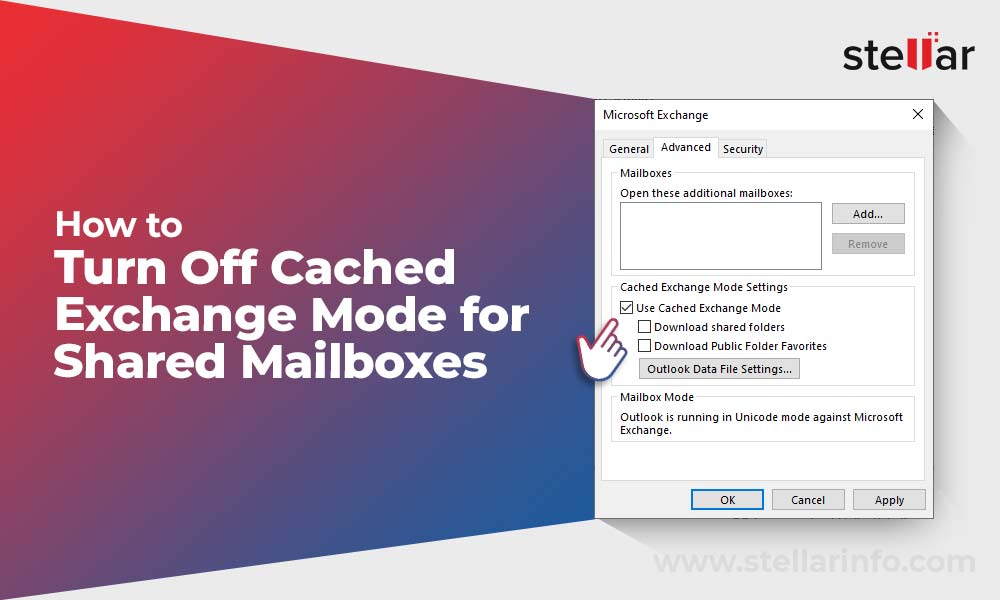 How to Turn Off Cached Exchange Mode for Microsoft 365 Shared Mailboxes?