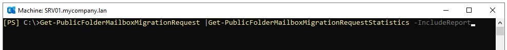 Get-PublicFolderMailboxMigrationRequest