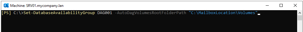 To change the default volume of DAG