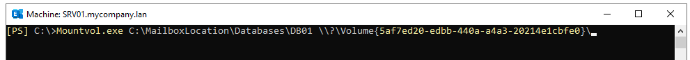 setting up different hard drives for each database