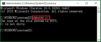 Run chkntfs/x c:> in cmd