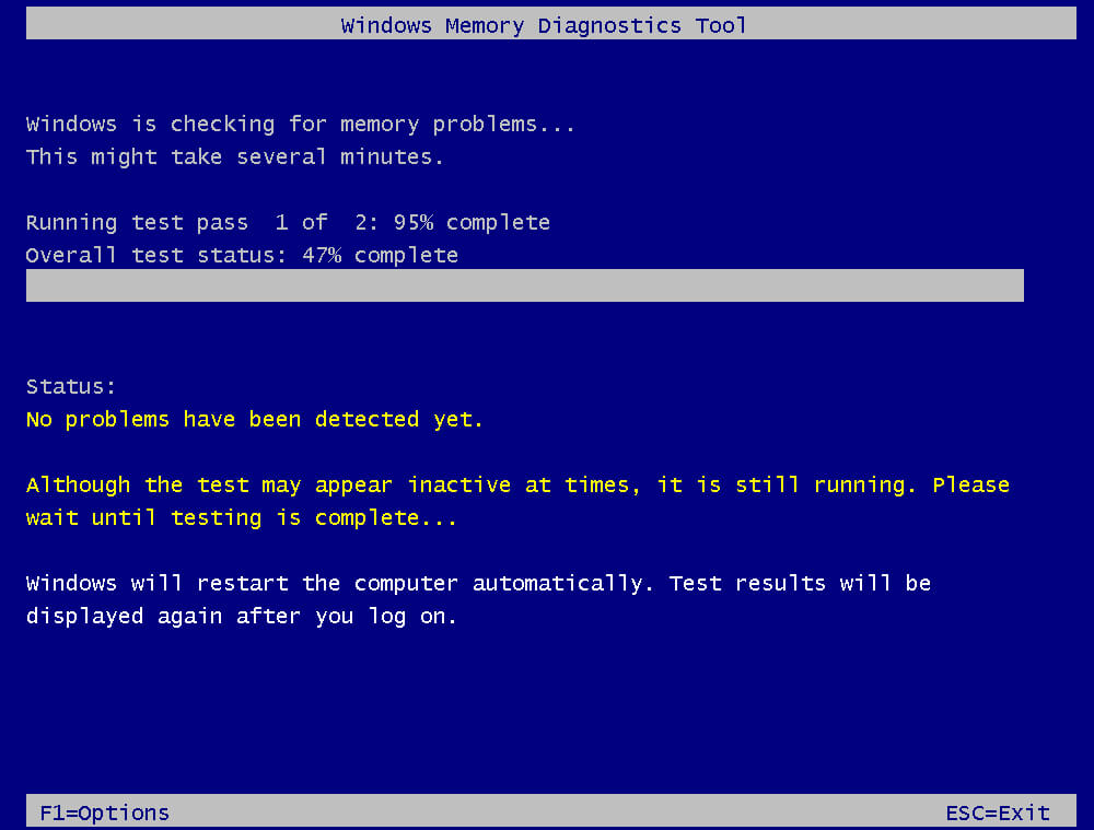 Windows Memory Diagnostic Tool