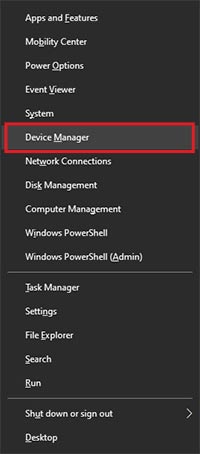 open device manager