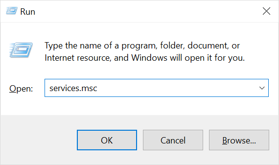 打开Windows服务