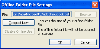 脱机文件夹文件设置