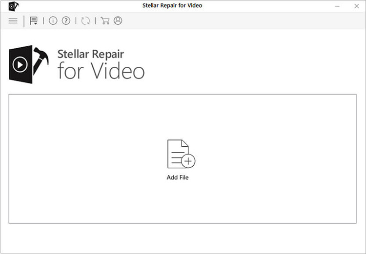 Add files in Stellar Repair for Video