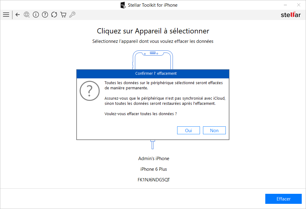 ssamiclectionner l' appil iOS